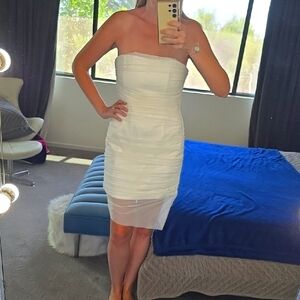 MAJORELLE Strapless White Dress SIZE Large